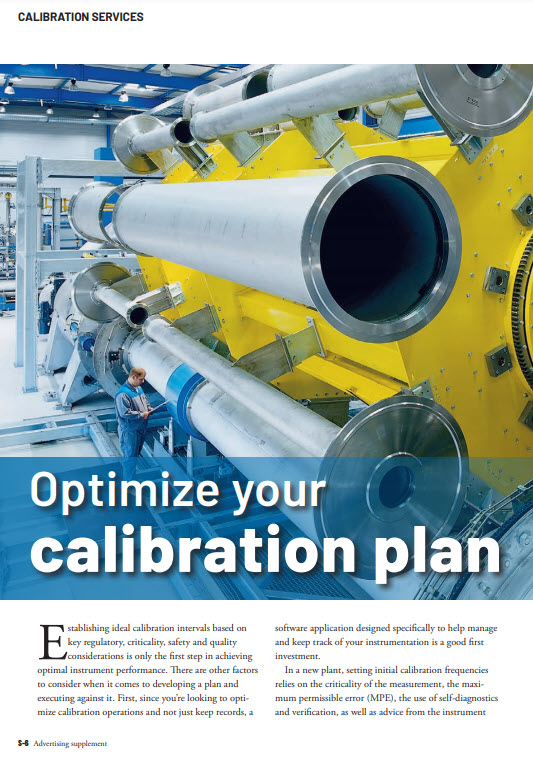 Optimize your calibration plan Endress+Hauser